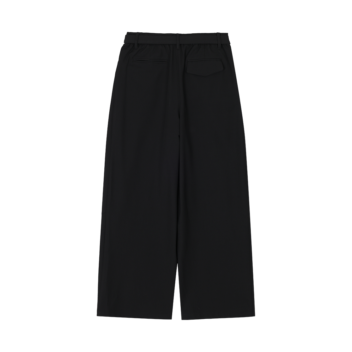 (W) 송지오 레벨볼륨 와이드 팬츠 블랙((W) SONGZIO Level Volume Wide Pants Black) - 2