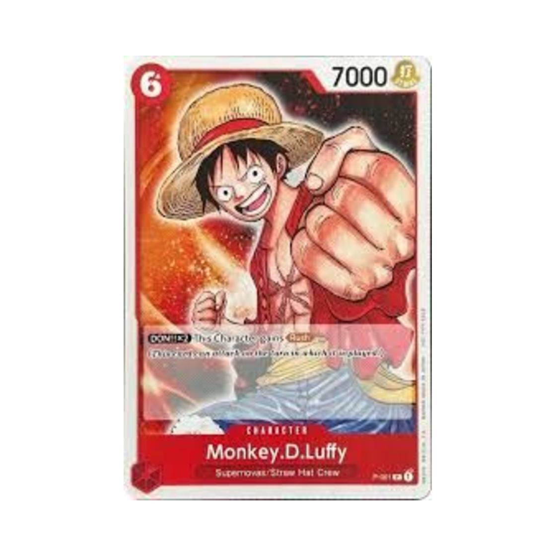P-001-P One Piece TCG Monkey D. Luffy P P-001 Promotion Pack 2022 (English Ver.)