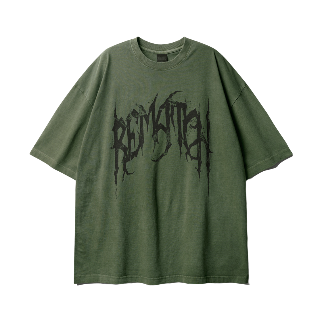KMST6781_Khaki_29 EZKATON Rematch Pigment Short Sleeve Khaki KMST6781