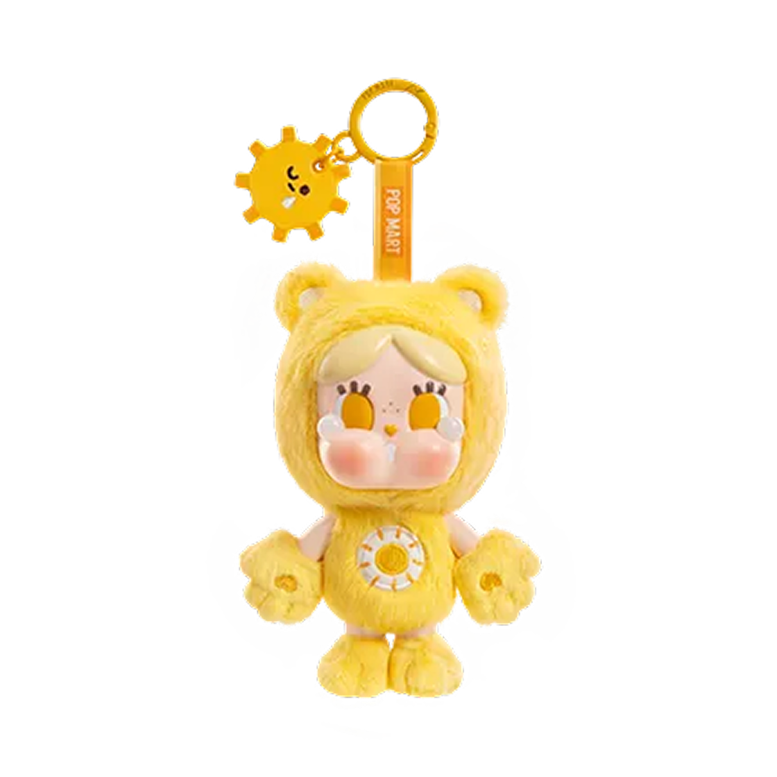 - Pop Mart Crybaby x Care Bears Series Vinyl Plush Pendant Funshine Bear (Opened Case)