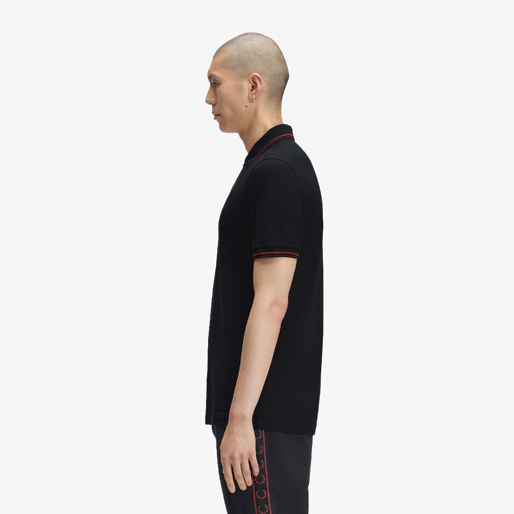 프레드페리 M3600 트윈 팁 프레드페리 셔츠 네이비/브랜디/리치브라운(Fred Perry M3600 Twin Tipped Fred Perry Shirt Navy/Brandy/Rich Brown) - 3