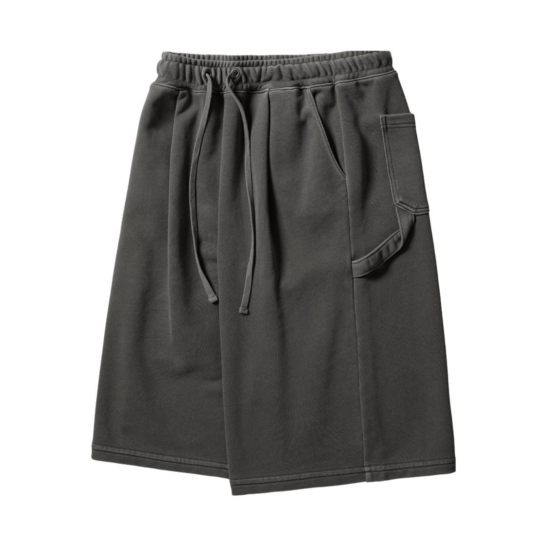 KJSP6939_darkgray_29 EZKATON Pigdying Carpenter Bermuda Sweat Pants Darkgray KJSP6939