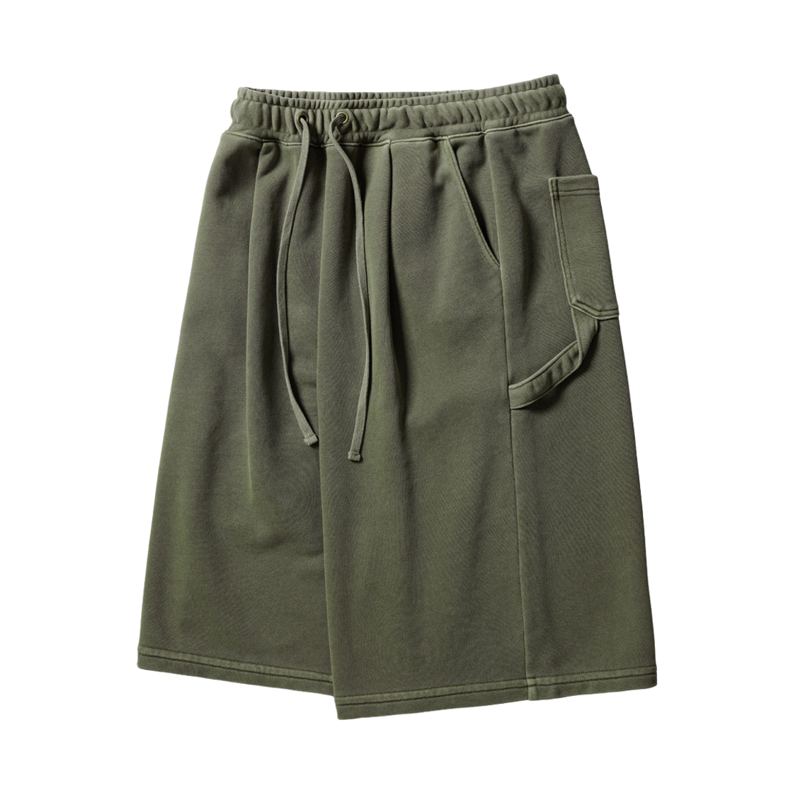 에즈카톤 피그다잉 카펜터 버뮤다 스웨트팬츠 모스그린 KJSP6939(EZKATON Pigdying Carpenter Bermuda Sweat Pants Mossgreen KJSP6939)
