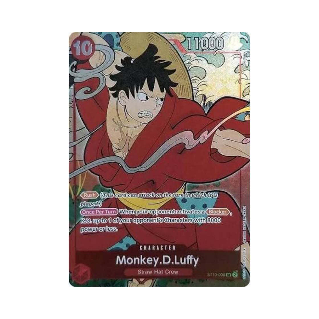 ST10-006-SR One Piece TCG Monkey D. Luffy SR ST10-006 1st Anniversary Set (English Ver.)