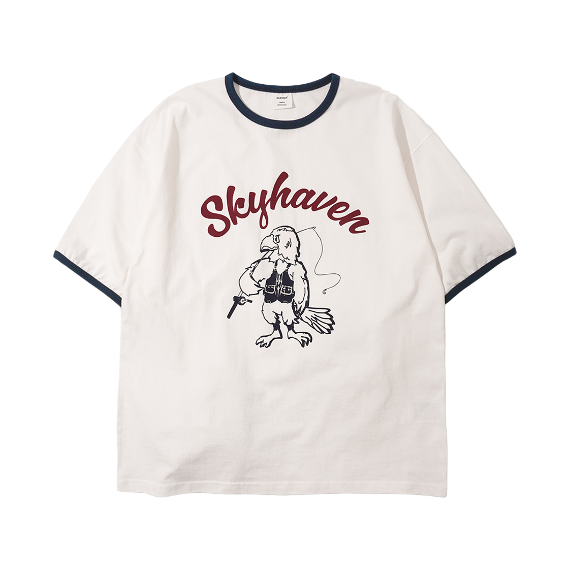 퍼스텝 스카이헤이븐 반팔티셔츠 아이보리 JIST4707(PERSTEP Sky Haven T-Shirt Ivory JIST4707)
