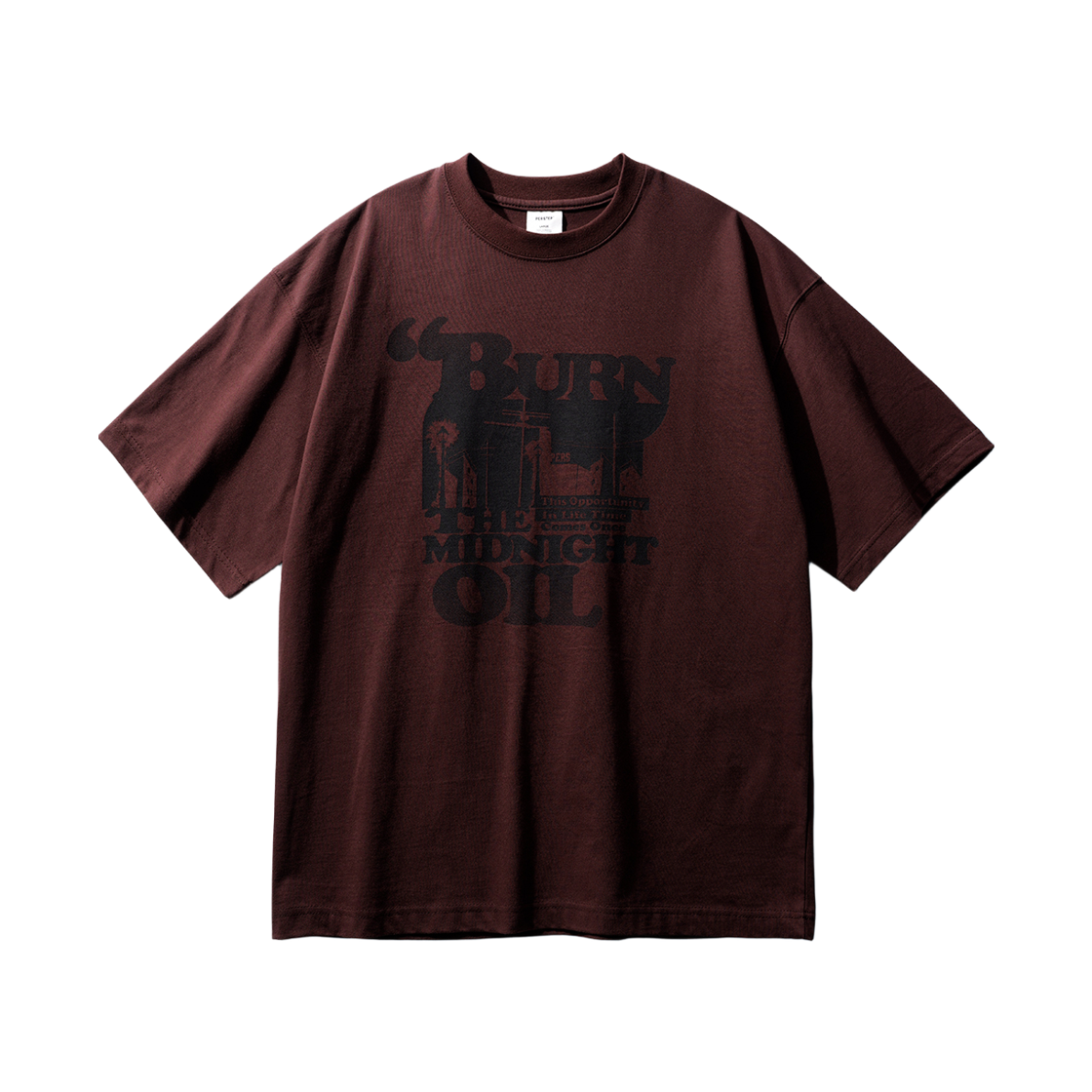 퍼스텝 미드나잇 오일 반팔 버건디 SMST4630(PERSTEP Midnight Oil T-Shirt Burgundy SMST4630) - 1