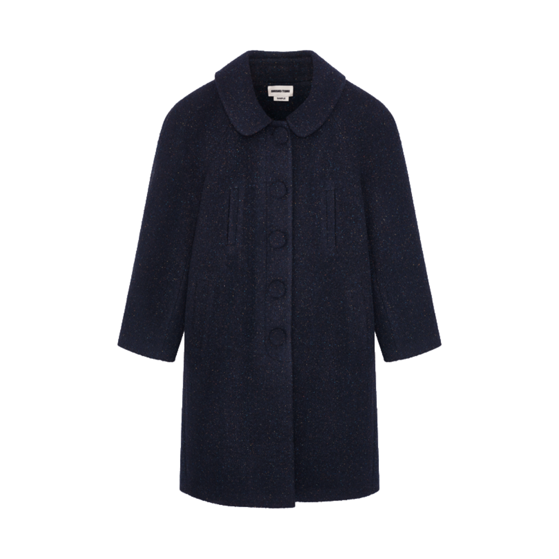 KW6DCOBSH15NY Shushu/Tong Women Oversized Long Coat Navy Blue - 26FW