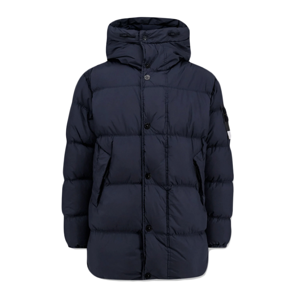 [20% 쿠폰] 스톤 아일랜드 크링클랩스 후드 패딩자켓 네이비 - 25FW([20% 쿠폰] Stone Island Crinkle Reps Hooded Puffer Jacket Navy - 25FW) - 2