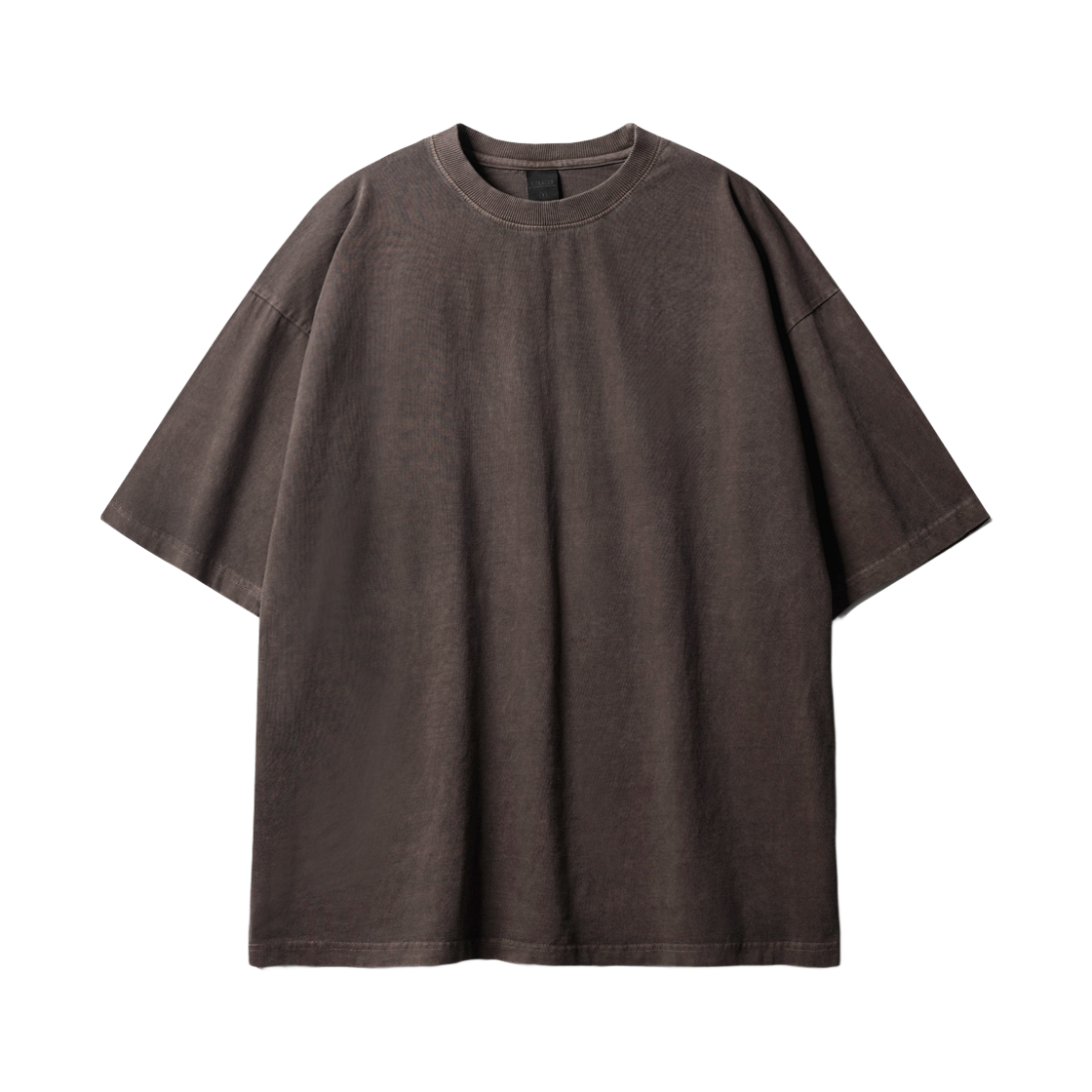 SHST6770_Brown_29 EZKATON 20s Pigment Short Sleeve Brown SHST6770