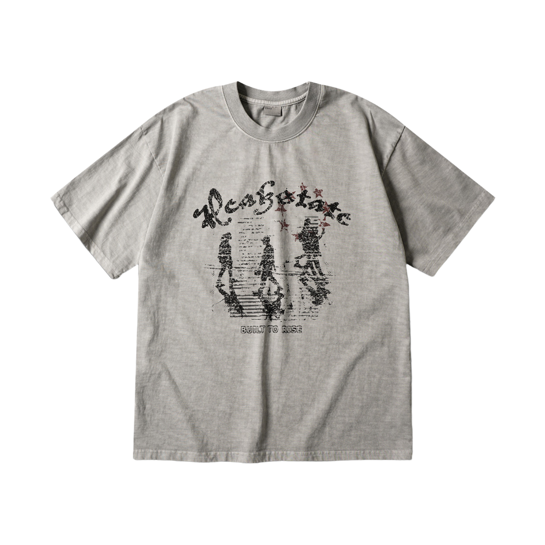 HSST6952_stonegray_29 EZKATON Pickstate Pigment Short Sleeve Stonegray HSST6952