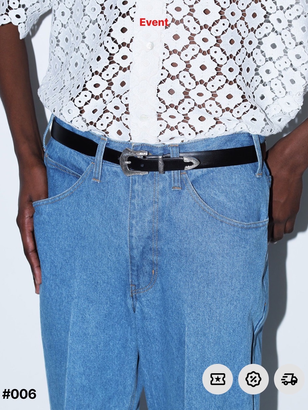 AKRYL Fruits Icon Tank White - 26FW, Walk In Paris Raw Denim Balloon Shorts Noir - 26SS 착용 스타일 - 7