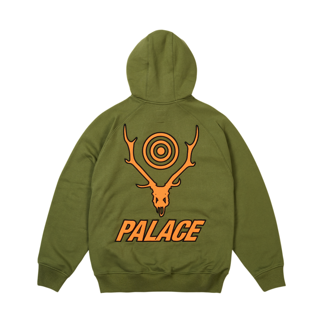 - Palace x South2 West8 Hood Olive - 26FW