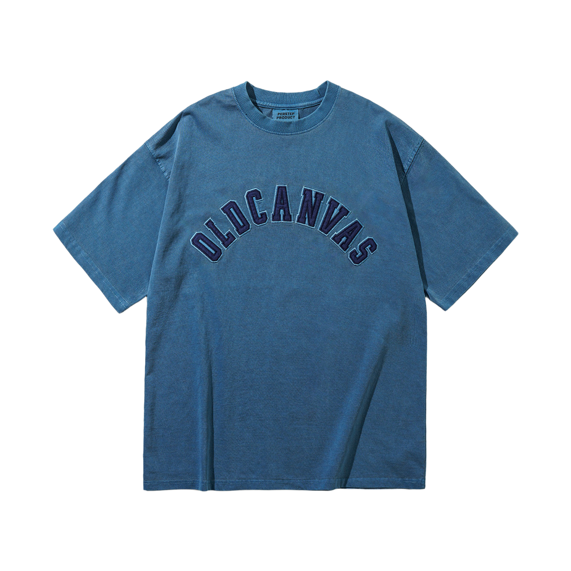 퍼스텝 올드 캔버스 피그먼트 반팔티셔츠 틸블루 SMST4772(PERSTEP Old Canvas Pigment Short Sleeve Tealblue SMST4772)