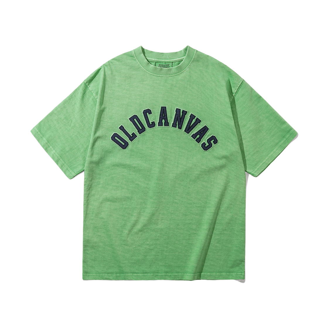 퍼스텝 올드 캔버스 피그먼트 반팔티셔츠 그린라이트 SMST4772(PERSTEP Old Canvas Pigment Short Sleeve Greenlight SMST4772)