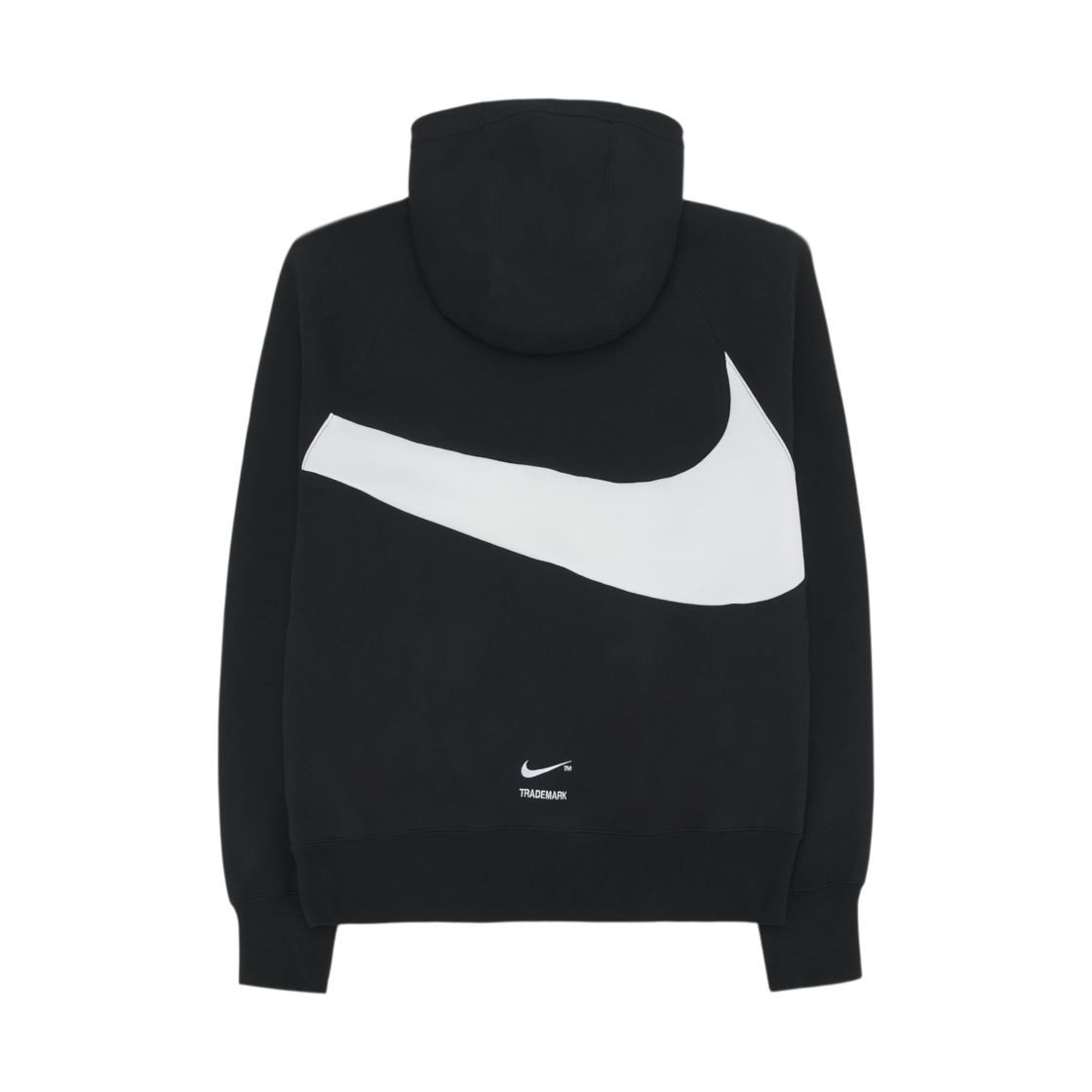 나이키 NSW 스우시 테크 플리스 풀오버 후드 블랙 - 아시아(Nike NSW Swoosh Tech Fleece Pullover Hoodie Black - Asia) - 2