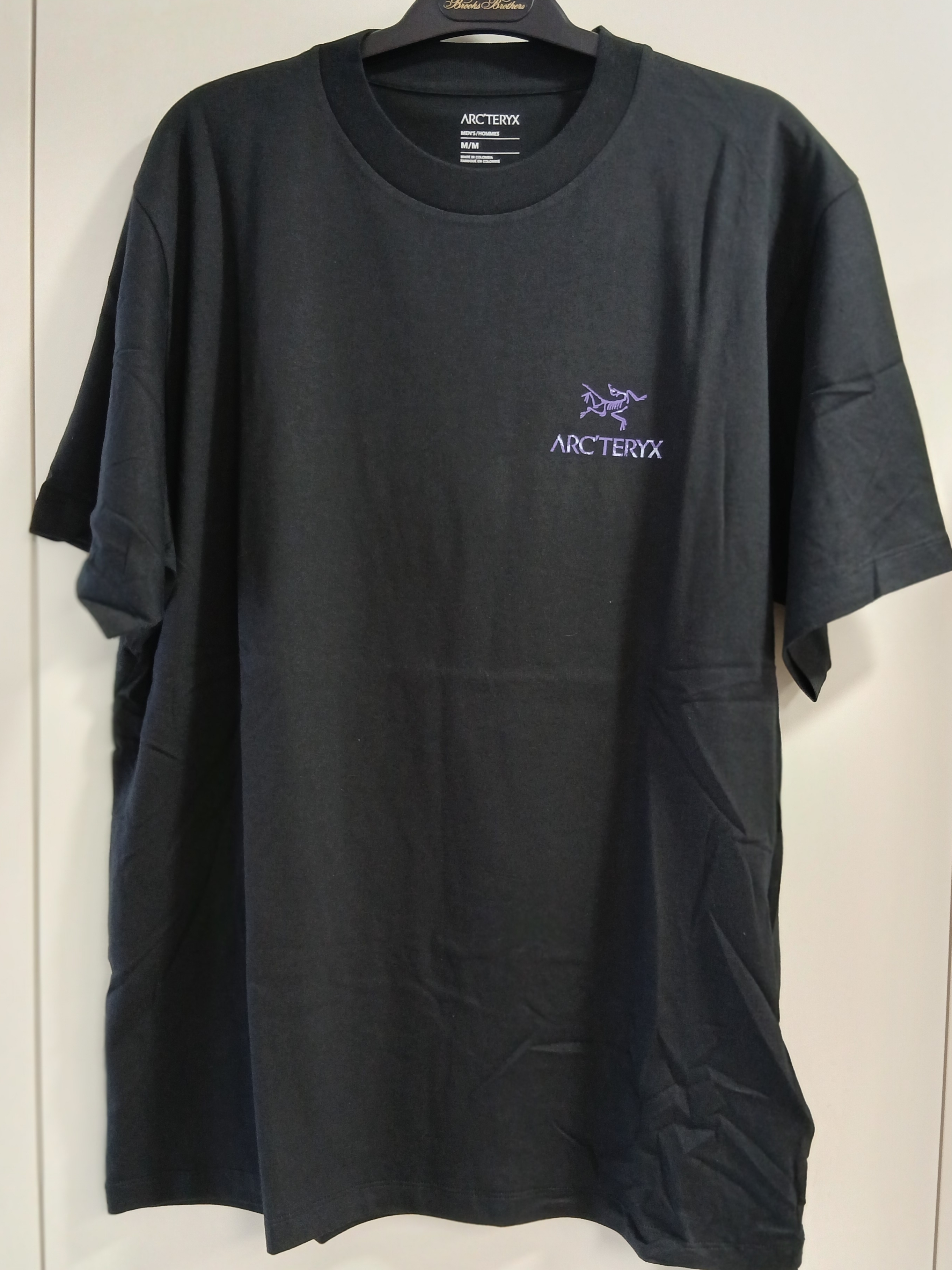 Arc'teryx Kragg SL Cotton Jug Shirt SS Black Violectric 착용 스타일 - 2