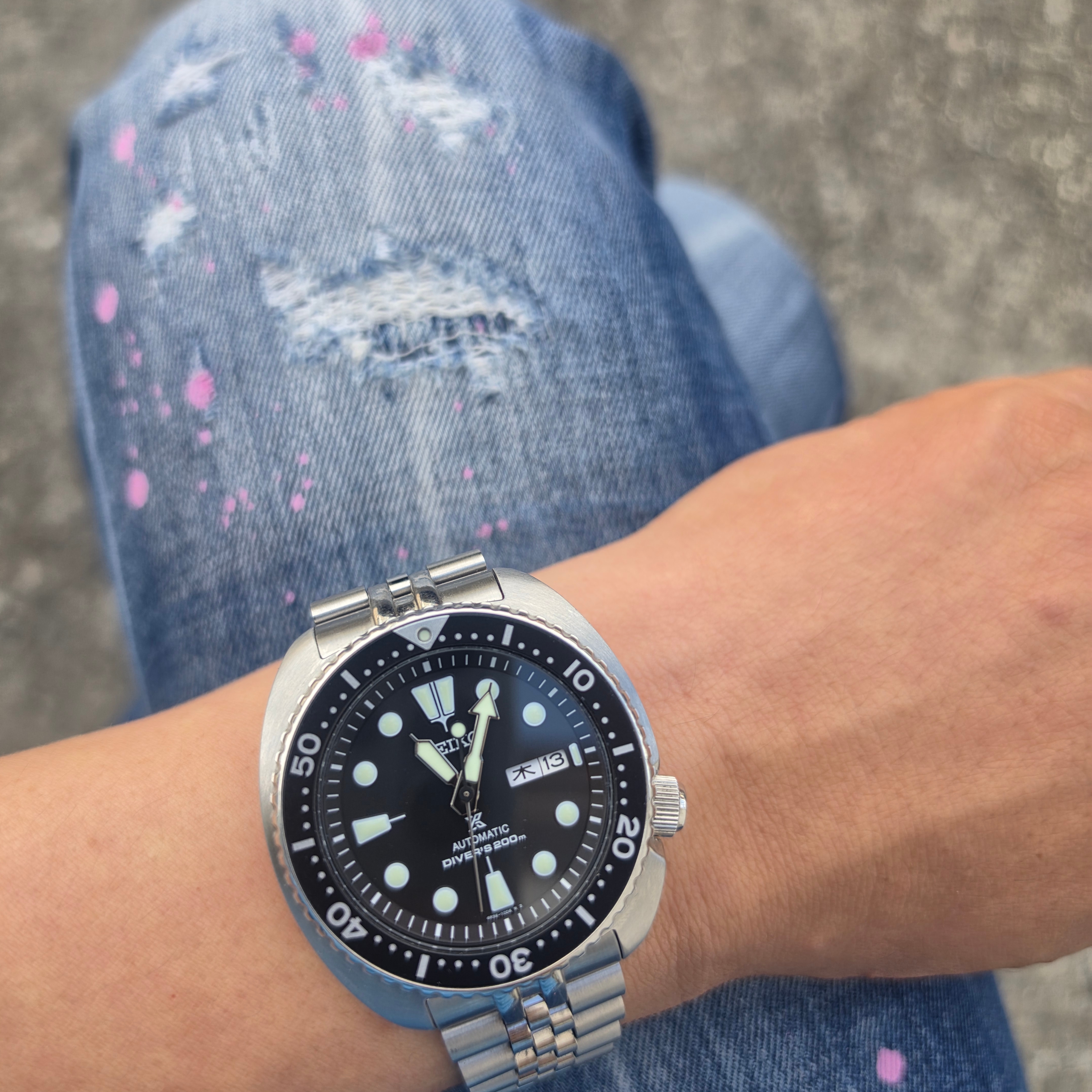 Seiko Prospex SRPE93 Black 착용 스타일 - 1