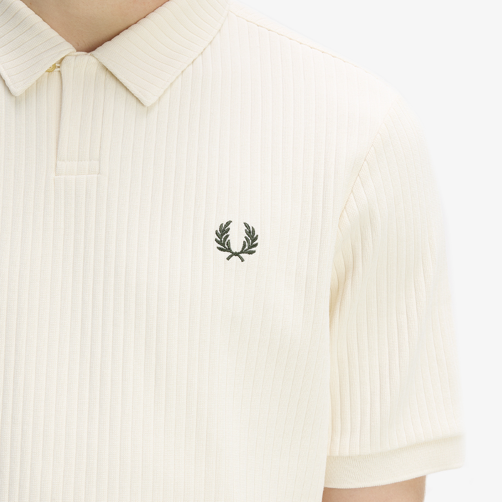프레드페리 드롭 니들 져지 폴로 셔츠 에크루(Fred Perry Drop Needle Jersey Polo Shirt Ecru) - 4