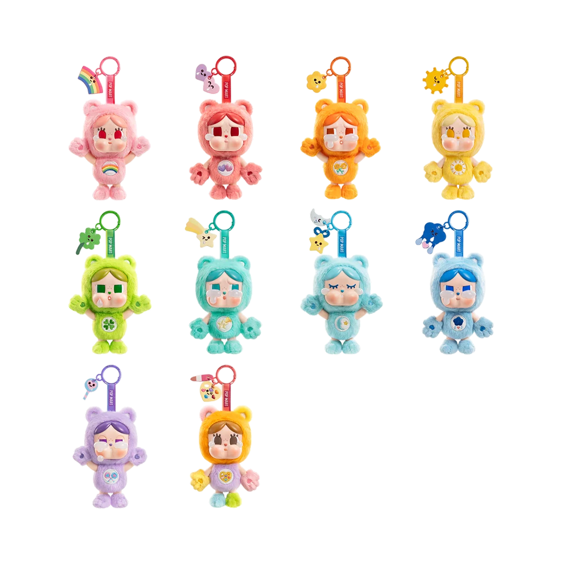 팝마트 크라이베이비 x 케어베어스 인형 키링 미개봉 랜덤박스 (1개입)(Pop Mart Crybaby x Care Bears Series Vinyl Plush Pendant Sealed Case (1 Blind Box)) - 2