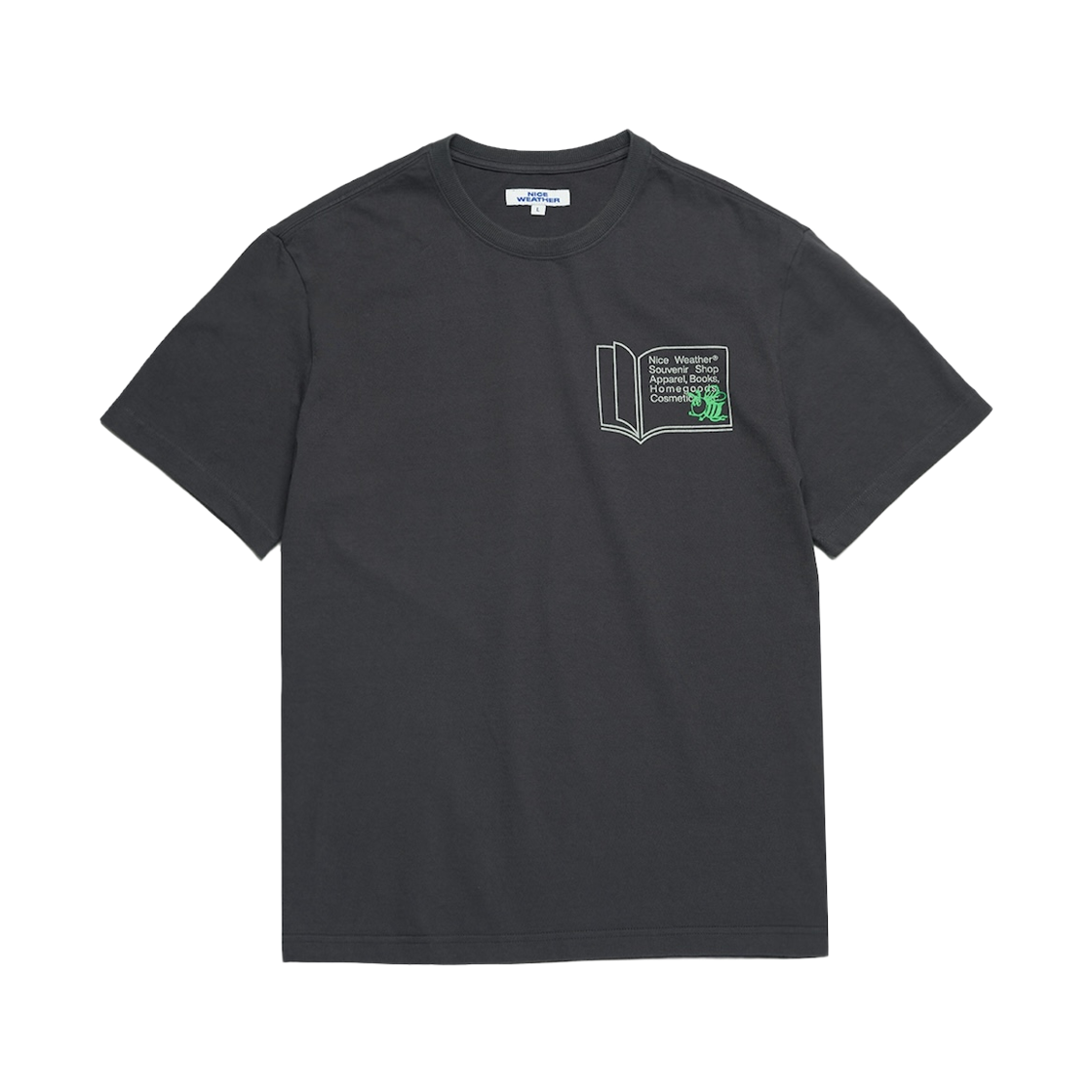 S52099 Nice Weather Apparel The index T-Shirt Charcoal