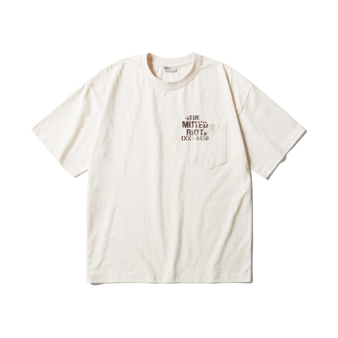 에즈카톤 뮤티드 반팔티셔츠 크림그레이 HSST6953(EZKATON Muted Short Sleeve Creamgray HSST6953)