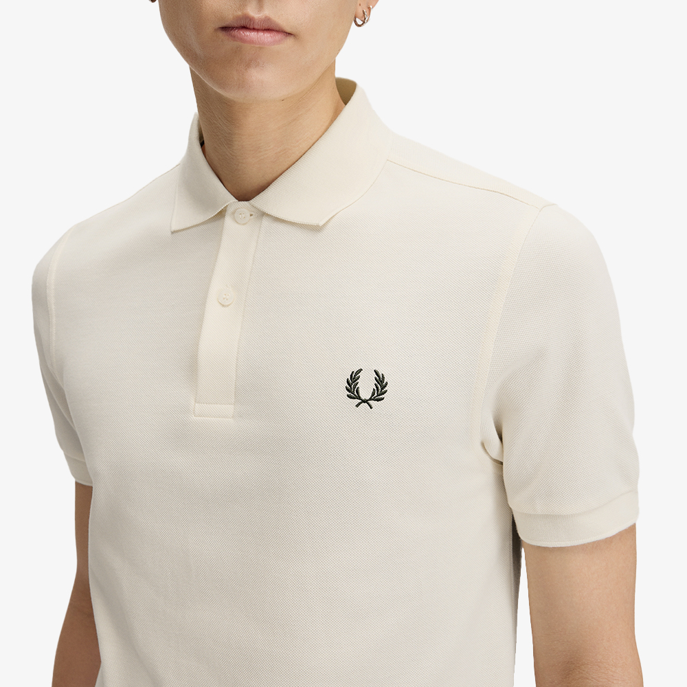 프레드페리 M6000 플레인 프레드페리 셔츠 에크루/나이트그린(Fred Perry M6000 Plain Fred Perry Shirt Ecru/Nght Green) - 4