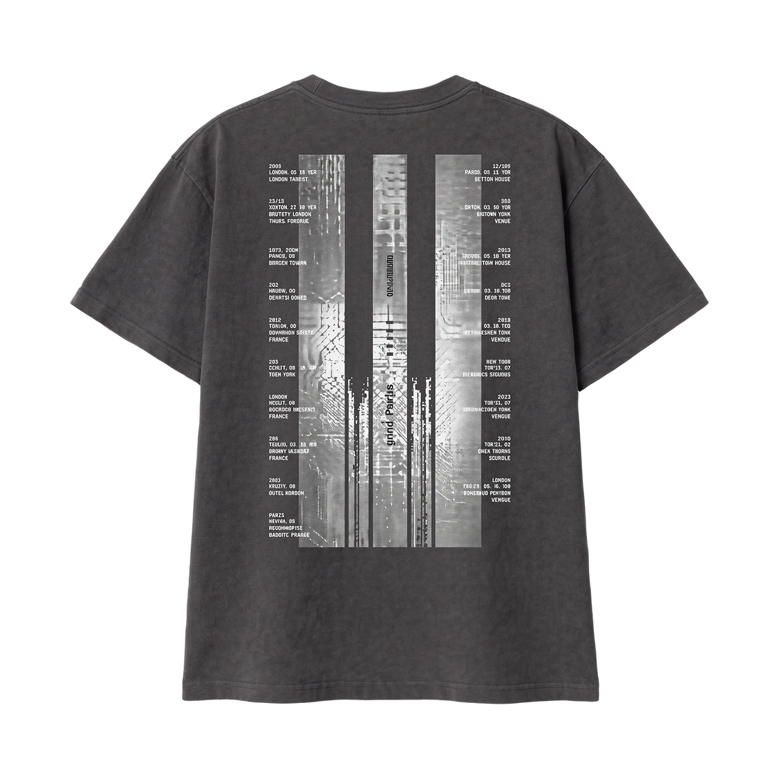 빅뱅 2026-2027 월드 투어 XX : 코스모스 티셔츠 차콜(Bigbang 2026-2027 World Tour XX : Cosmos T-Shirt Charcoal) - 1