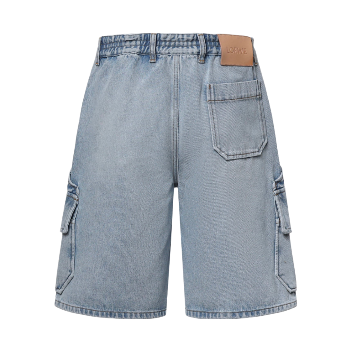 로에베 데님 카고 쇼츠 워시드 블루(Loewe Cargo Shorts in Denim Washed Blue) - 2