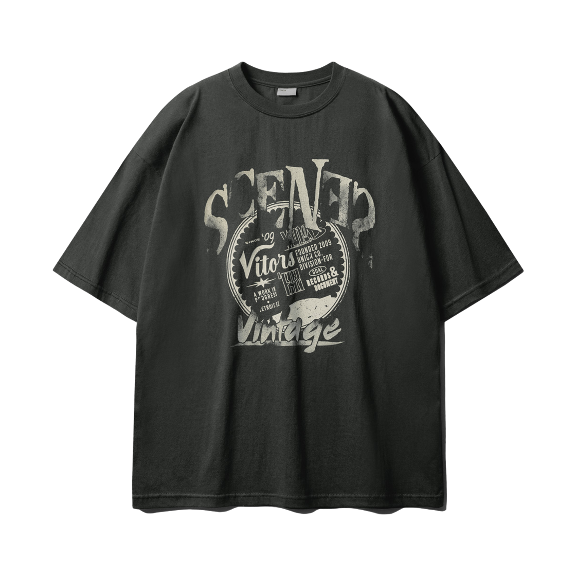 SHST6797_Deepgray_29 EZKATON Scenes Short Sleeve Deepgray SHST6797