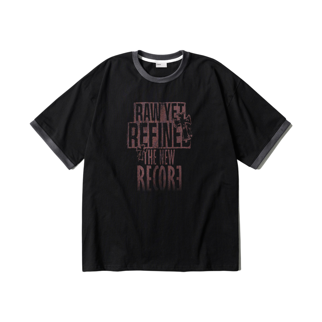 JIST6943_black_29 EZKATON Low Short Sleeve Black JIST6943