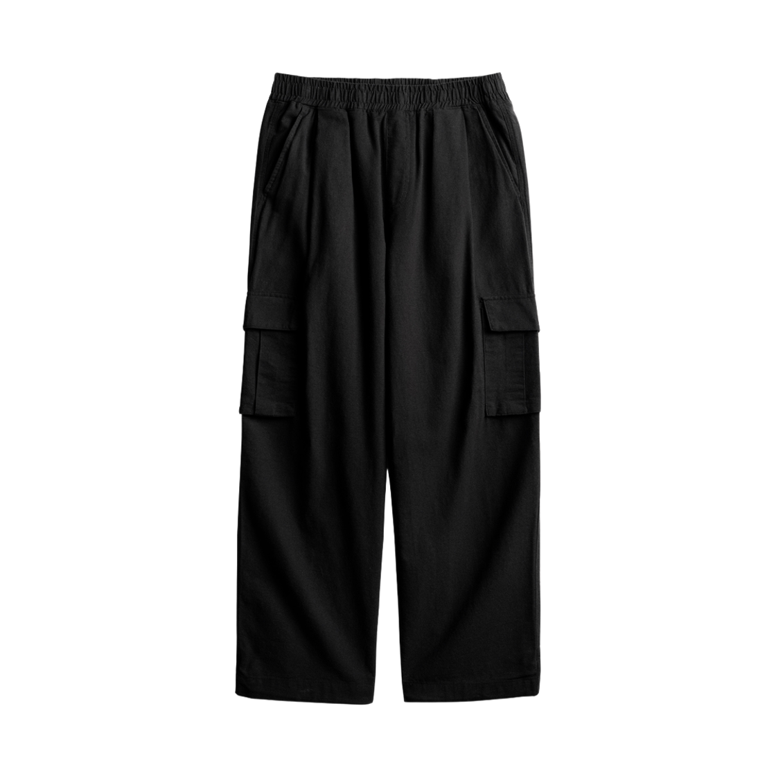 JULP4620_Black_29 PERSTEP Coolmix Pigment Linen Like Cargo Long Pants Black JULP4620