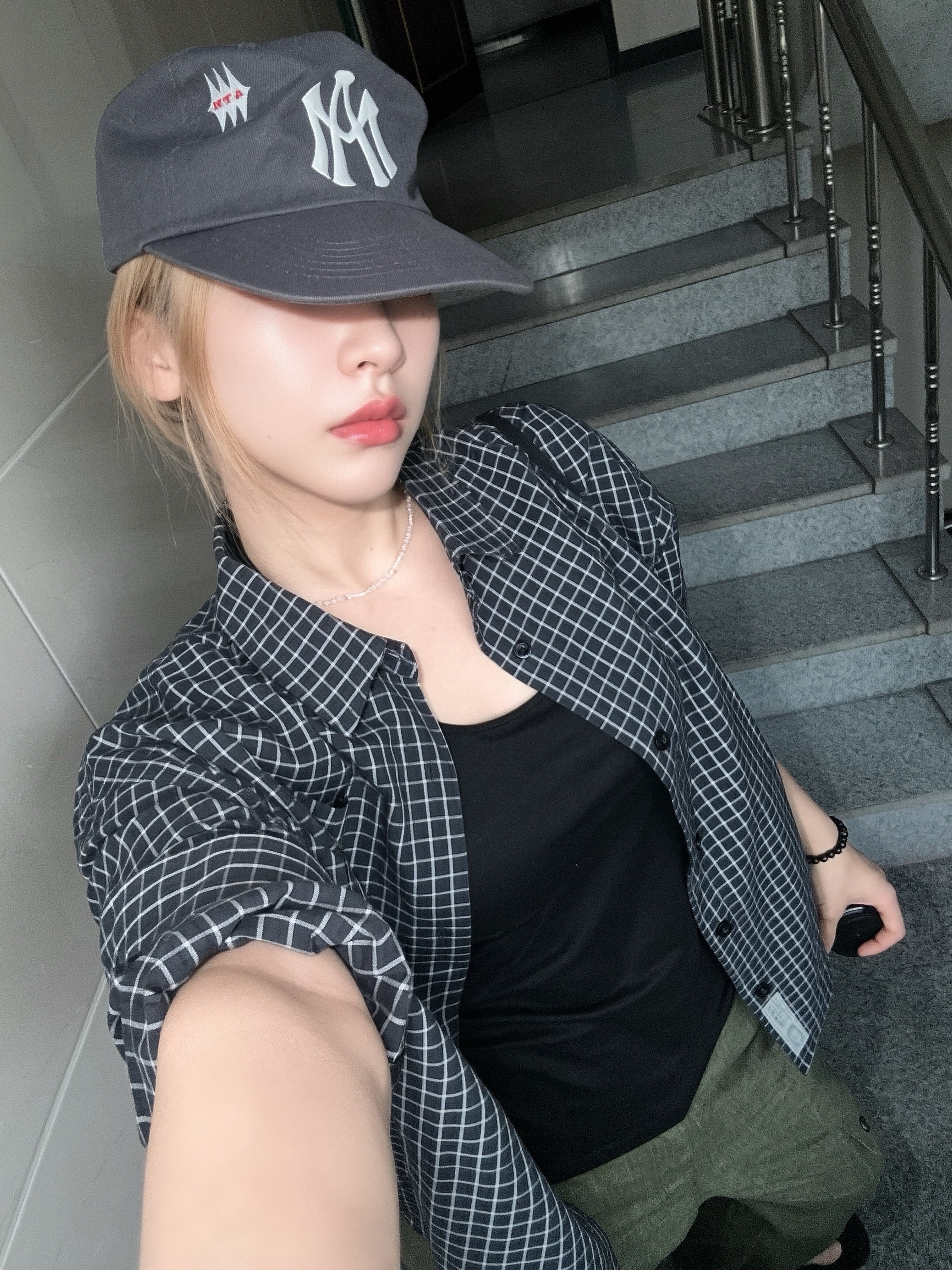 Aftermath Atm Logo Ball Cap Grey ์ฐฉ์ฉ ์คํ์ผ - 1