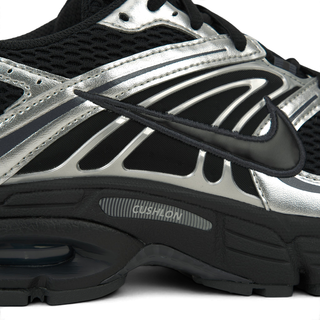 (W) 나이키 에어맥스 모토 2K 블랙 메탈릭 실버((W) Nike Air Max Moto 2K Black Metallic Silver) - 8
