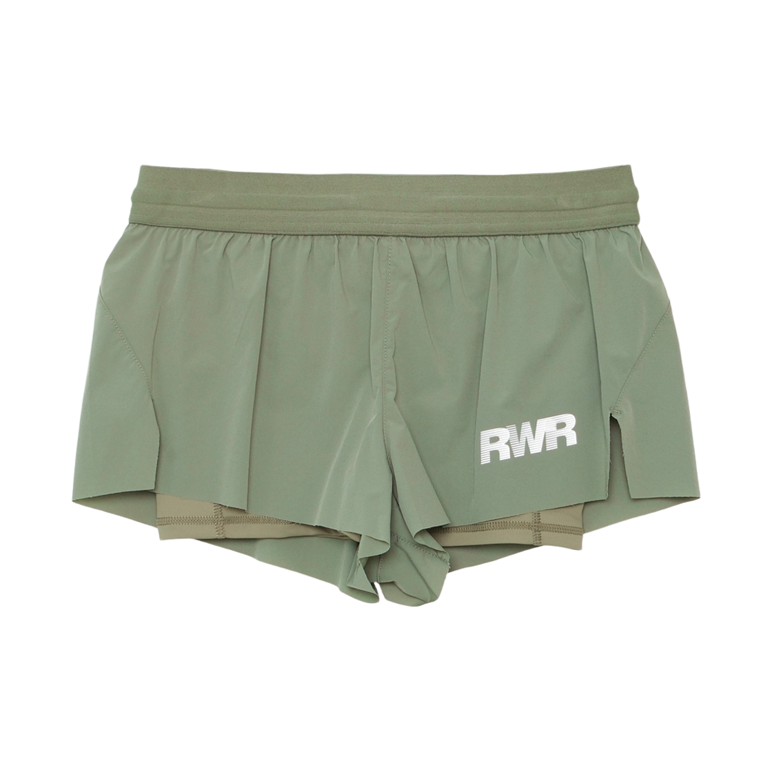 [KREAM 단독] 런위더 우먼스 투인원 3인치 쇼츠 라이트 카키([KREAM 단독] runwhither Womens 2in1 3inch Shorts Light Khaki) - 1