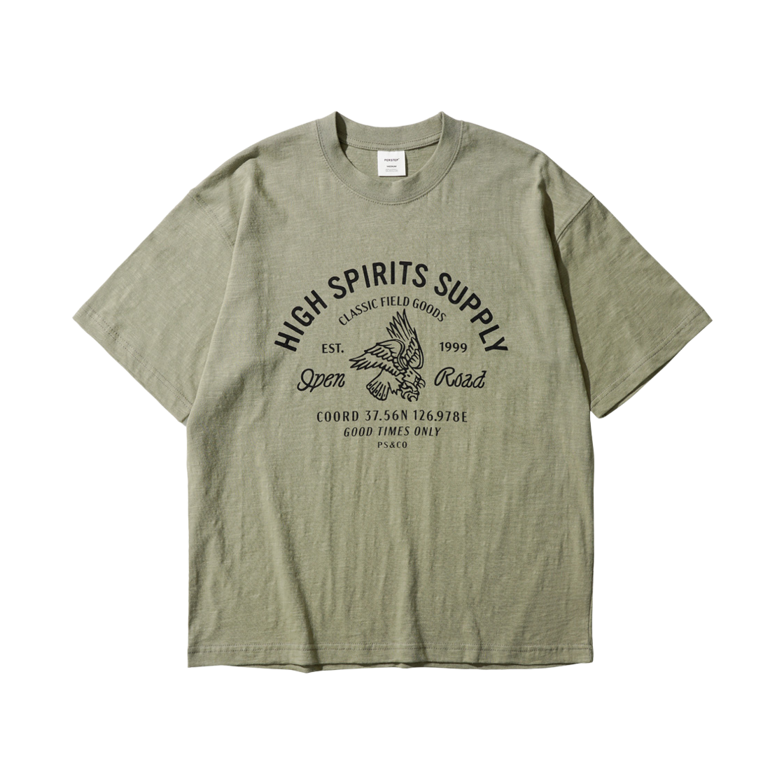 SJST4770_mossgreen_29 PERSTEP Road Supply Short Sleeve Mossgreen SJST4770