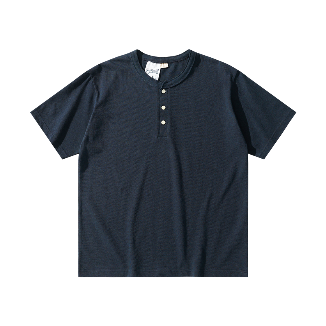 SJST4775_navy_29 PERSTEP Stayble Henley Neck Short Sleeve Navy SJST4775