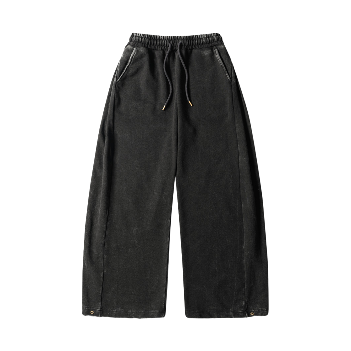 HSLP6942_charcoalblack_29 EZKATON Blitz Washed Wide Sweat Pants Charcoalblack HSLP6942