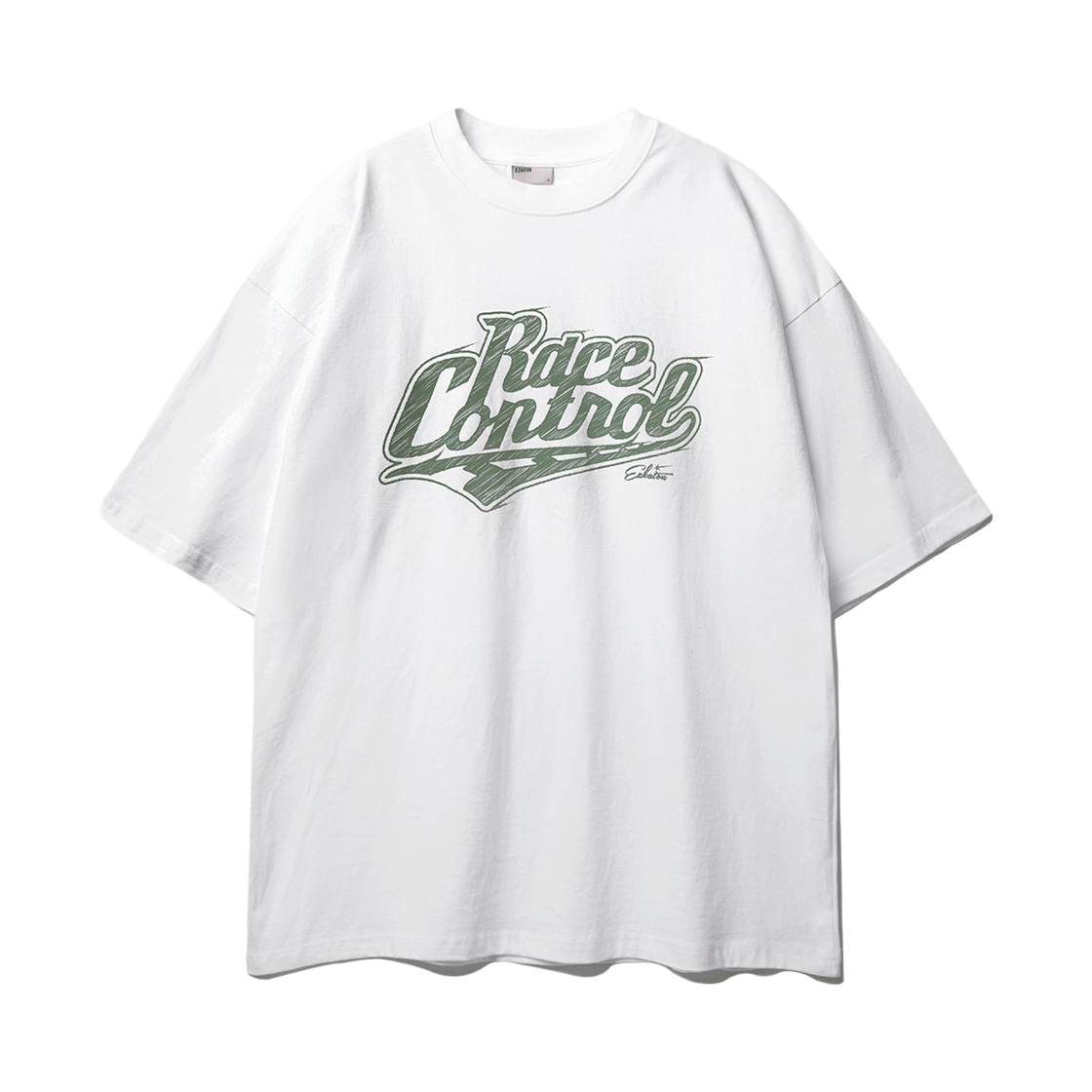 에즈카톤 레이스 반팔티셔츠 화이트 KMST6773(EZKATON Race Short Sleeve White KMST6773)