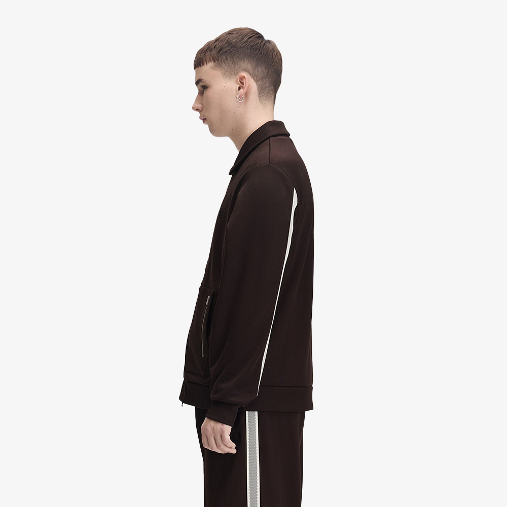 프레드페리 테니스 네트 테잎 트랙 재킷 리치브라운(Fred Perry Tennis Net Tape Track Jacket Rich Brown) - 3