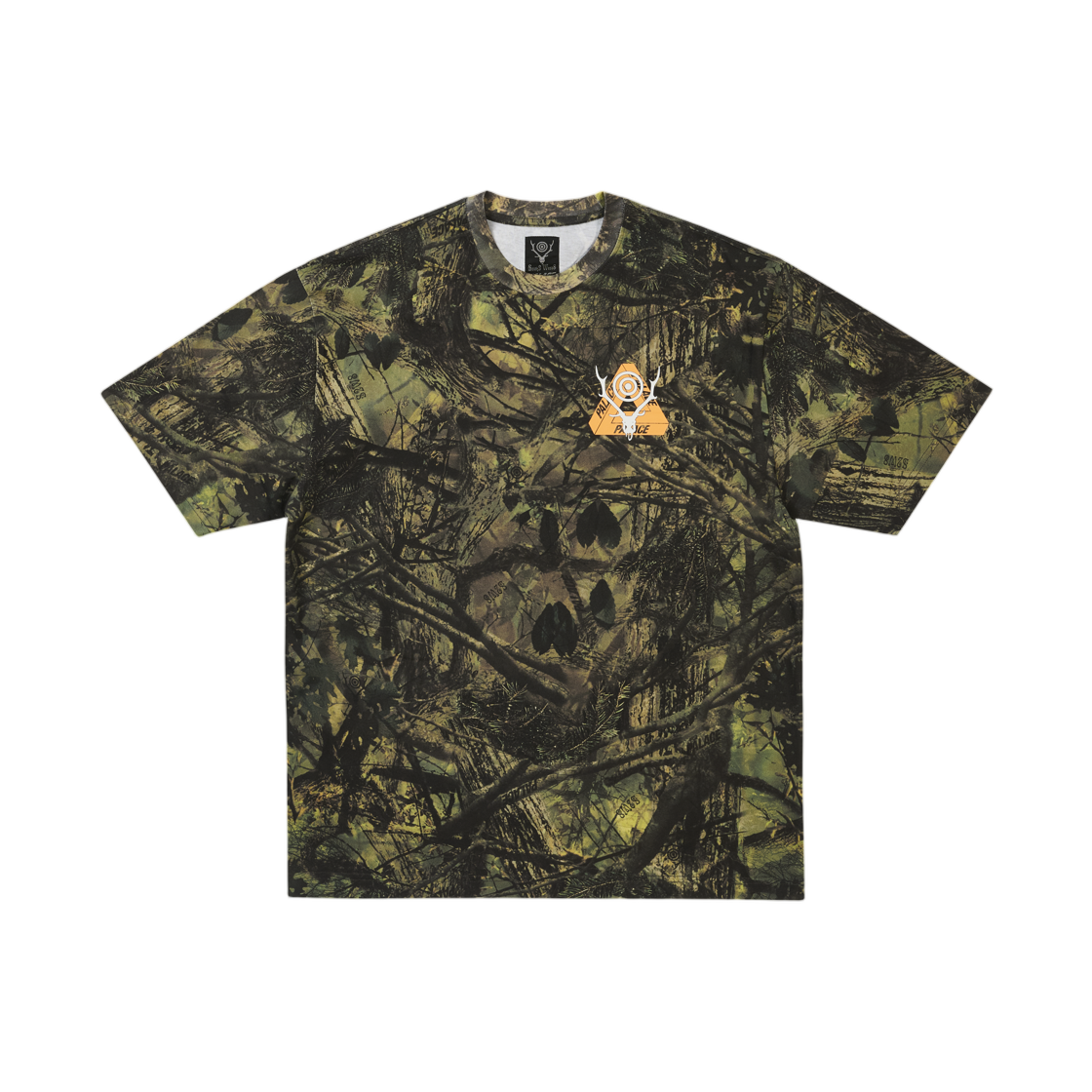 팔라스 x 사우스2 웨스트8 스태그 퍼그 티셔츠 올리브 카모 - 26FW(Palace x South2 West8 Stag Ferg T-Shirt Olive Camo - 26FW) - 2