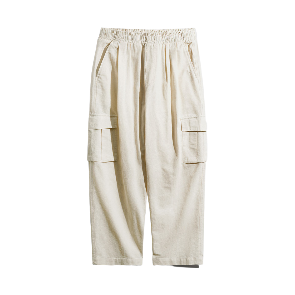 SMLP4561_Cream_291 PERSTEP Coolmix Wide Linen Like Cargo Long Pants Cream SMLP4561