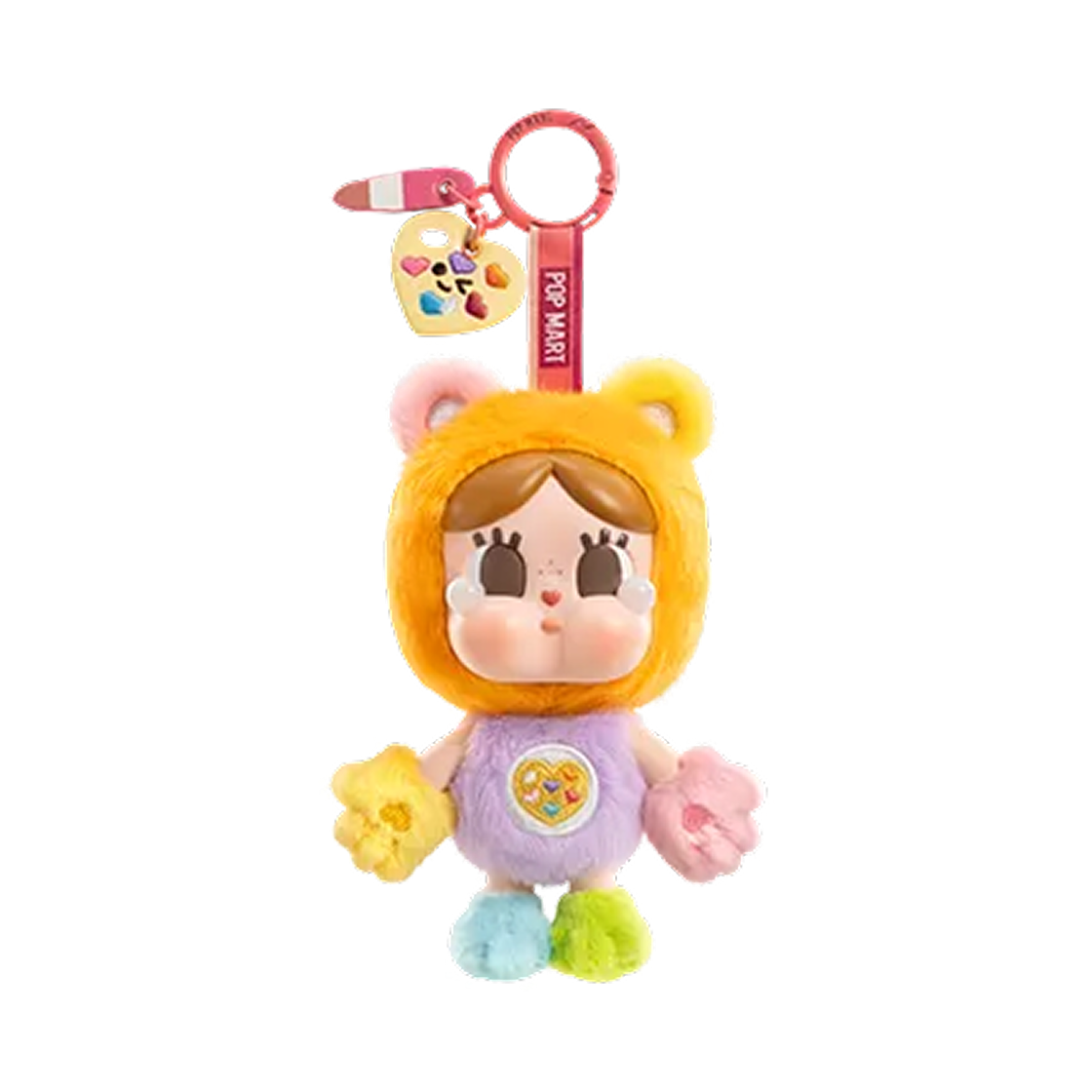 - Pop Mart Crybaby x Care Bears Series Vinyl Plush Pendant Work of Heart Bear (Opened Case)