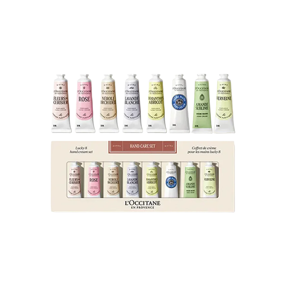 록시땅 럭키 8 핸드크림 세트 30ml x 8(L'Occitane Lucky 8 Hand Cream Set 30ml x 8)