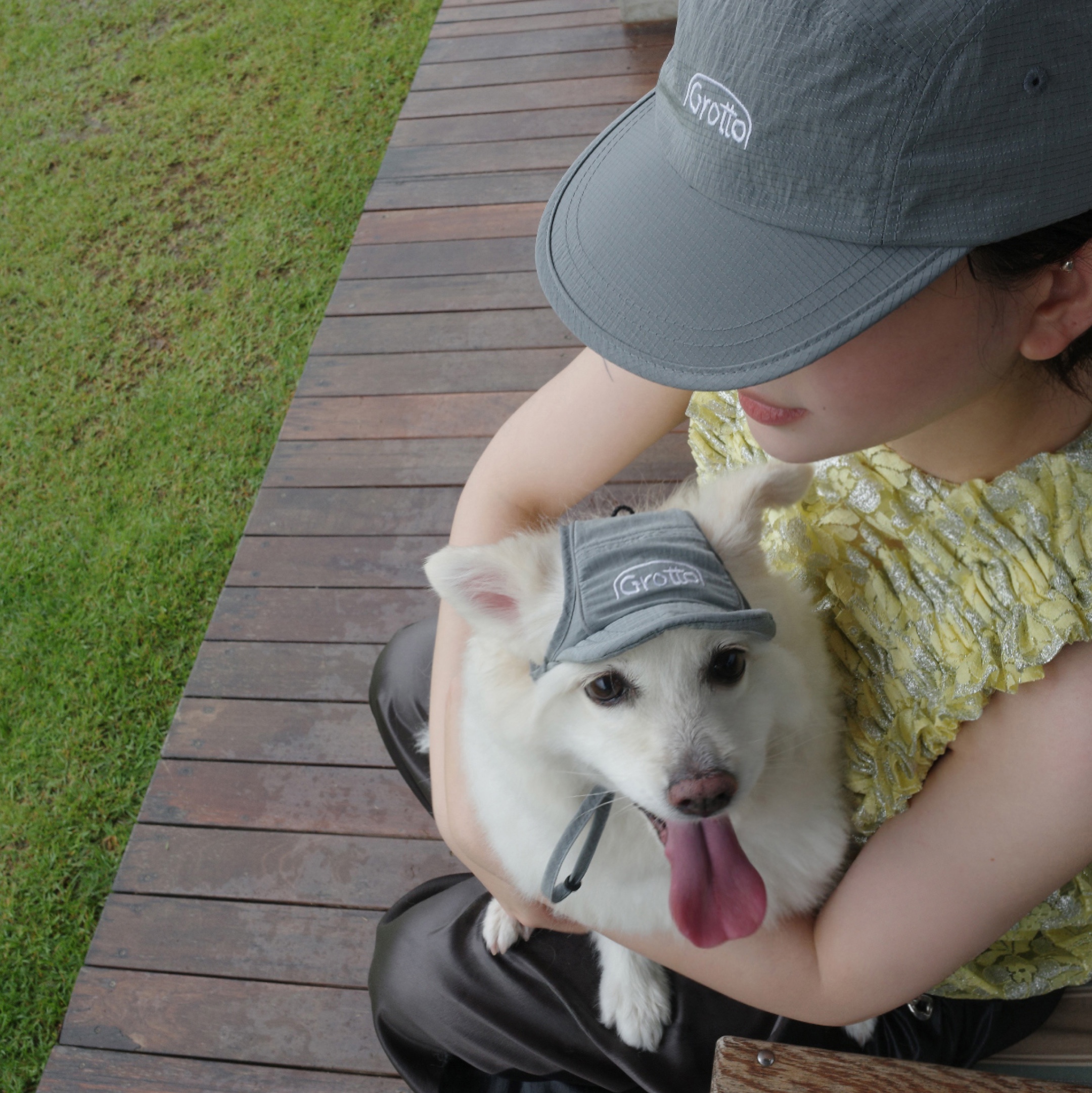Grotto Seoul Aero Cap Stone Silver - Walker Edition 착용 스타일