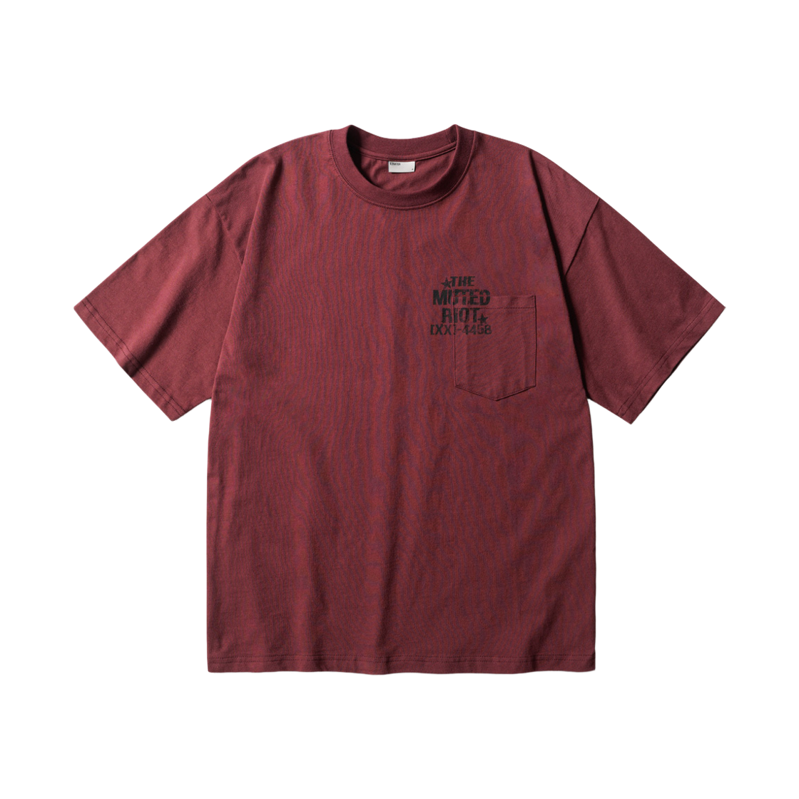HSST6953_vintagered_29 EZKATON Muted Short Sleeve Vintagered HSST6953