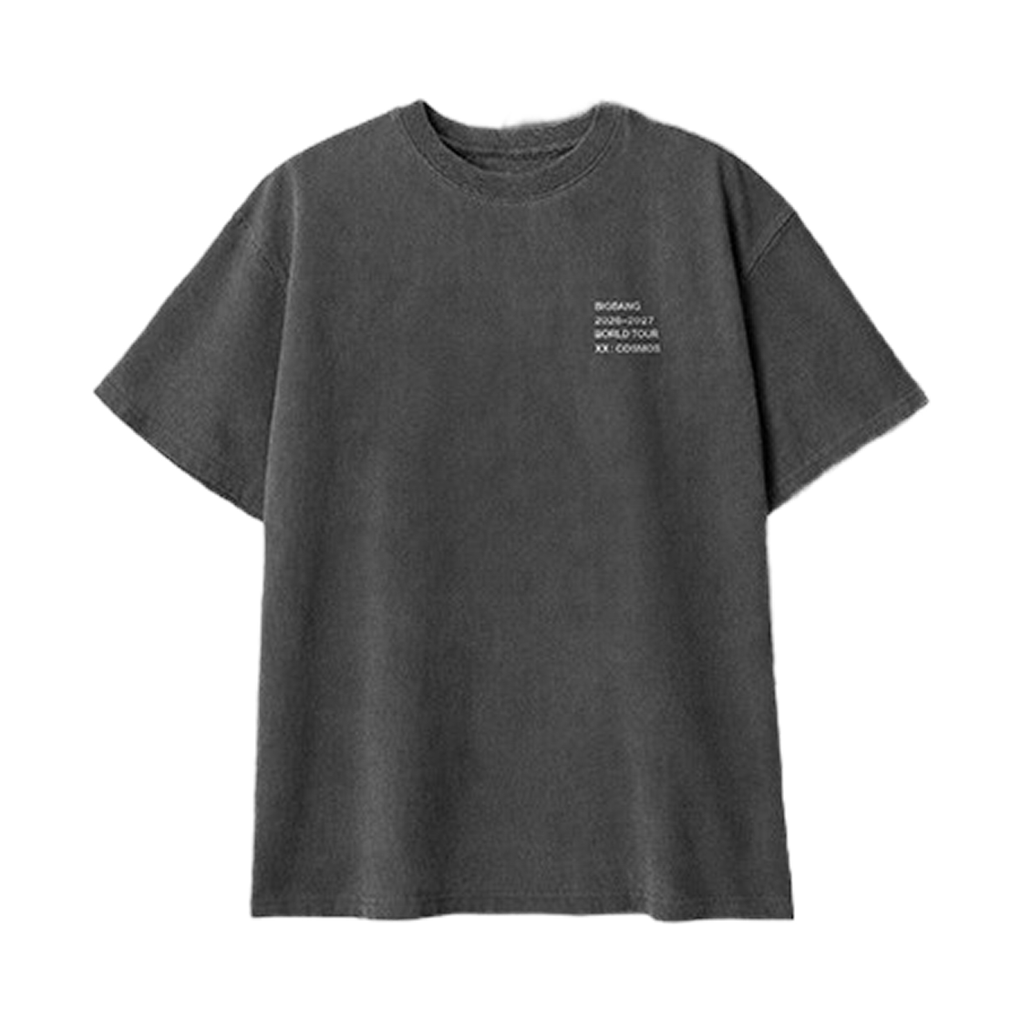 - Bigbang 2026-2027 World Tour XX : Cosmos Tour T-Shirt Charcoal
