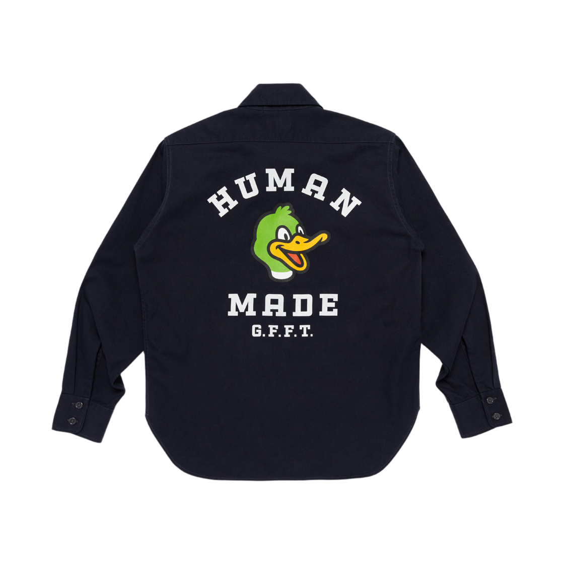 HM32SH003 Human Made Twill Epaulette Shirt Navy