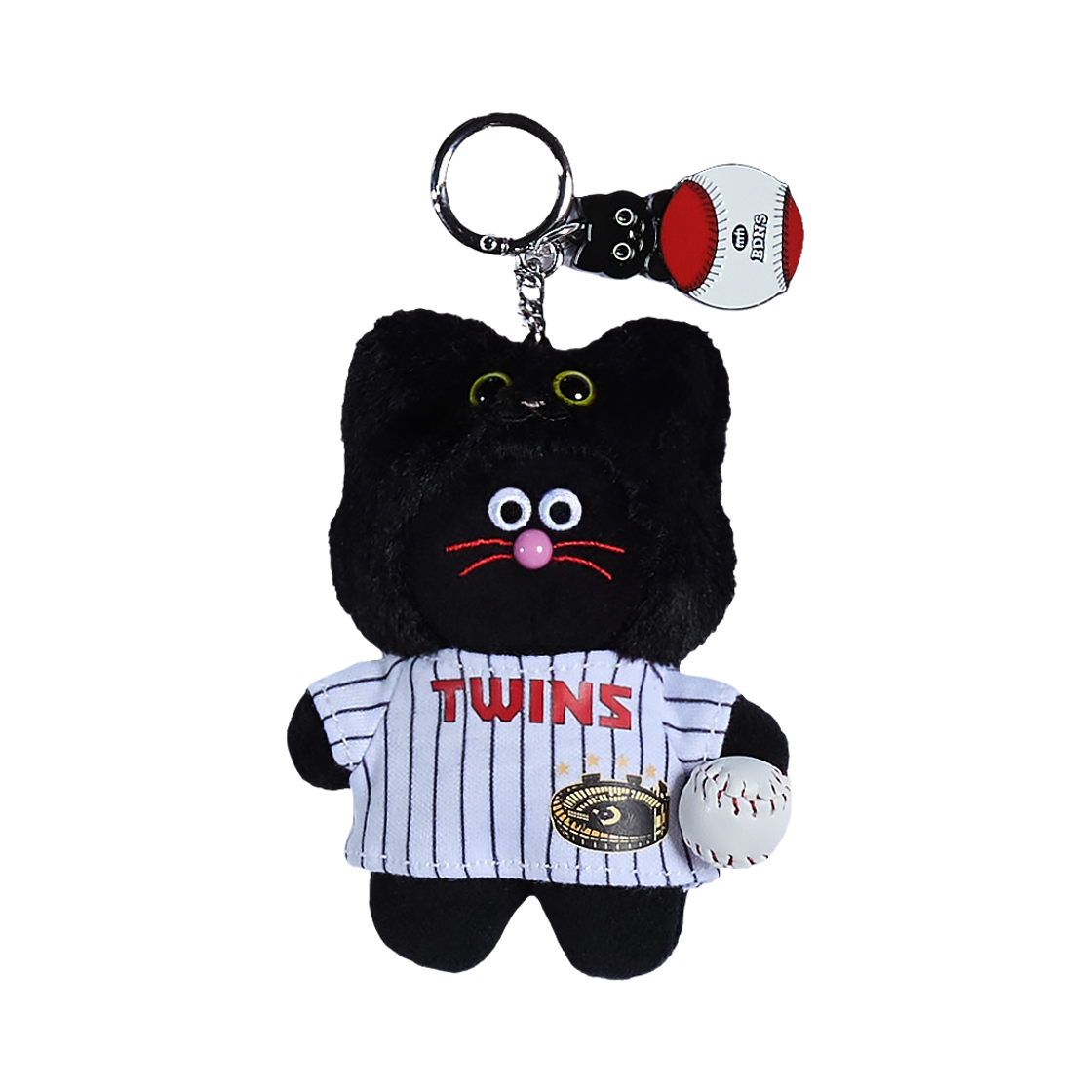 MNH x 빠더너스 x 엘지트윈스 네로 블핑이 미니 키링 홈 져지(MNH x BDNS x LG TWINS Nero Beulpingi Mini Keyring Home Jersey)