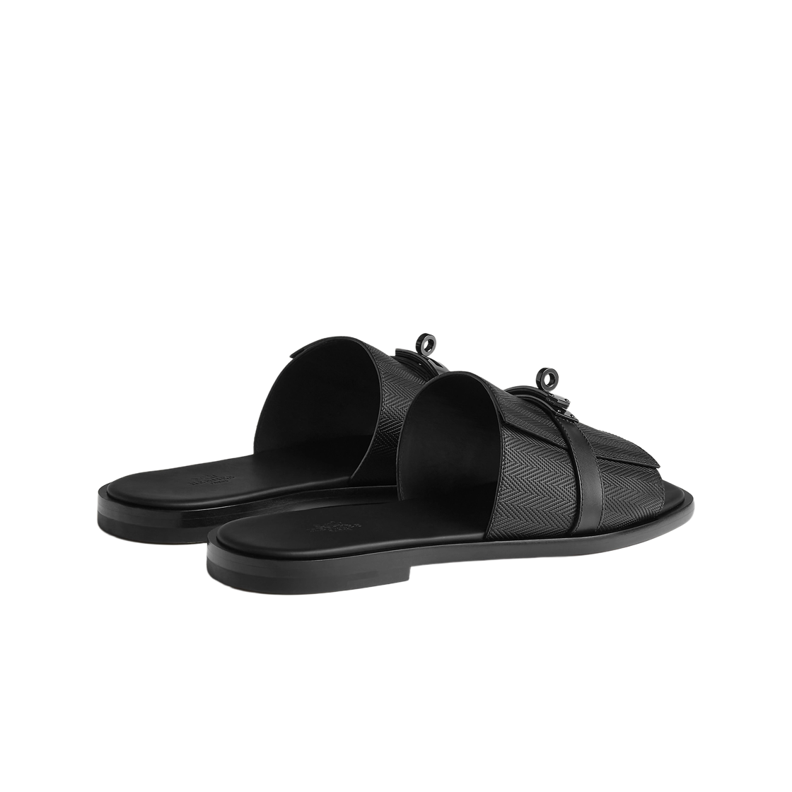 에르메스 가브리엘 샌들 카프스킨 & 샤이니 블랙 PVD 하드웨어 누아(Hermes Gabriel Sandal Calfskin & Shiny Black PVD Noir) - 2