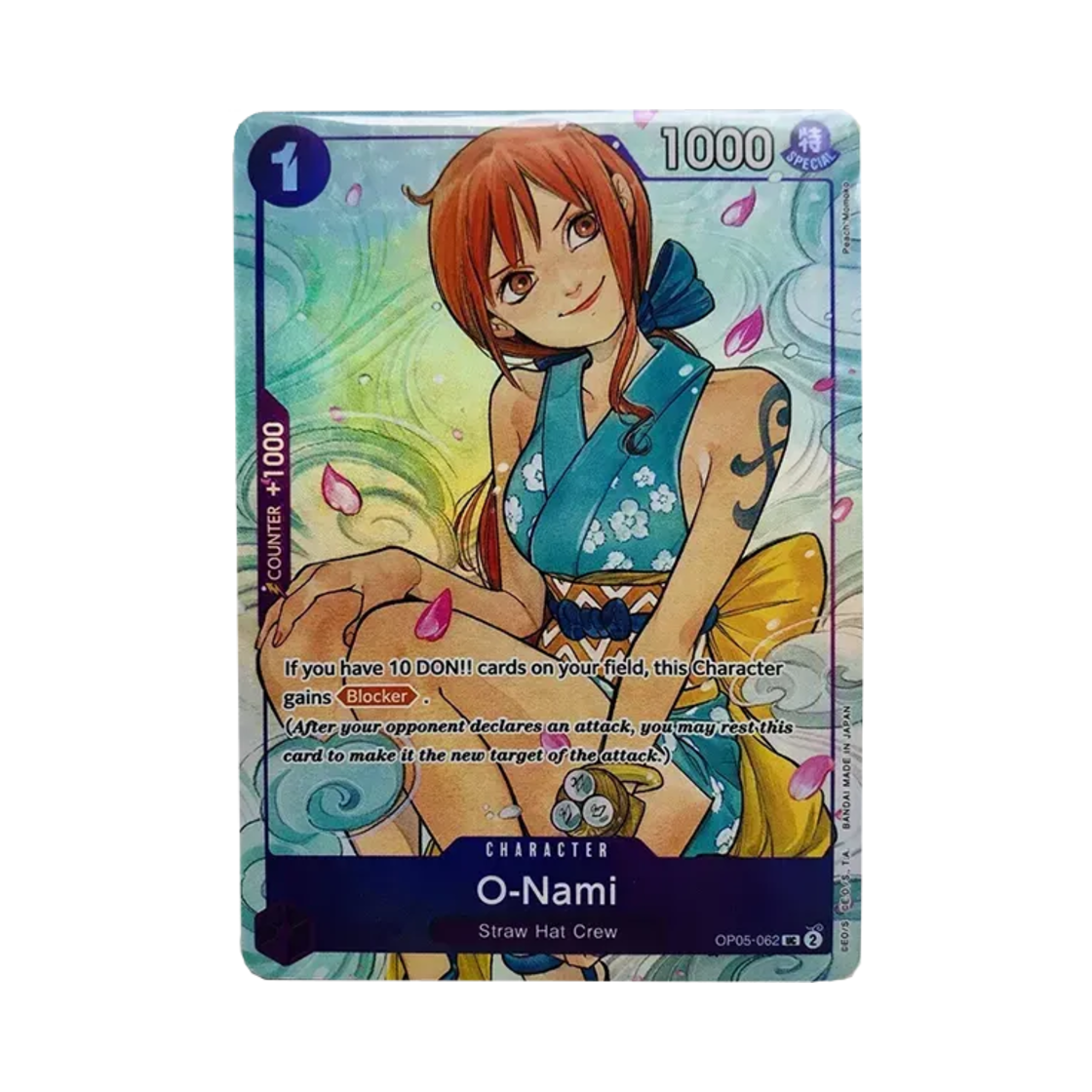 OP05-062-UC One Piece TCG O-Nami UC OP05-062 Promotion Card Illustration Box Vol.2 (English Ver.)